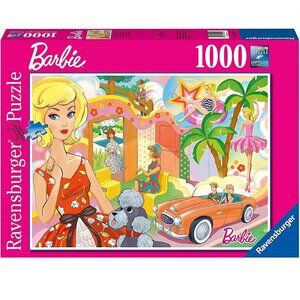 Ravensburger VINTAGE BARBIE puzzle Floral Hollywood Dog Ballerina Stepford Wives